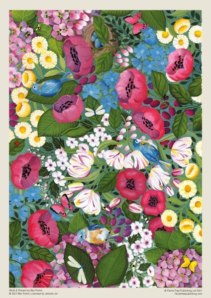 Bex Parkin: Birds & Flowers 1000 Piece Jigsaw Puzzle