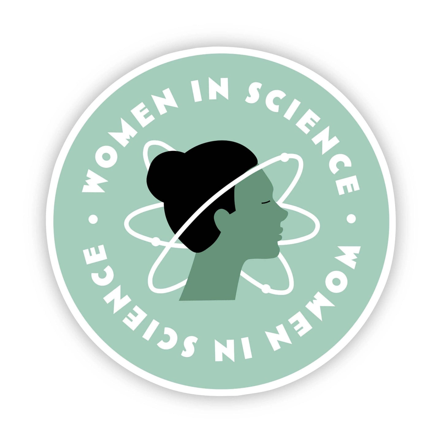Women in Science Sticker: Dark purple