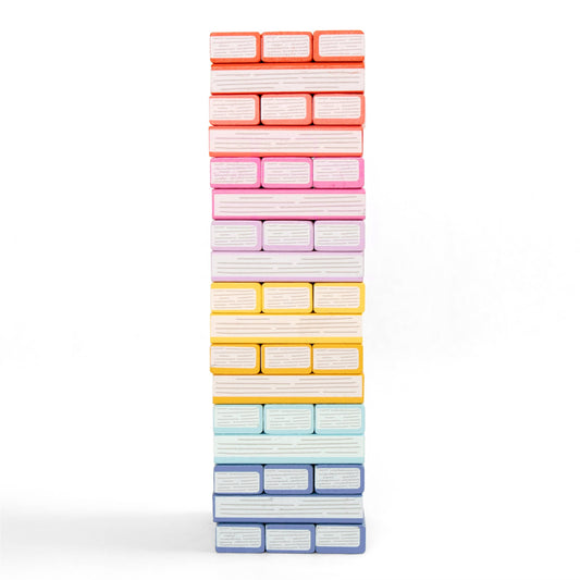 Tumbling Book Stack - Wooden Block Stacking & Balance Game
