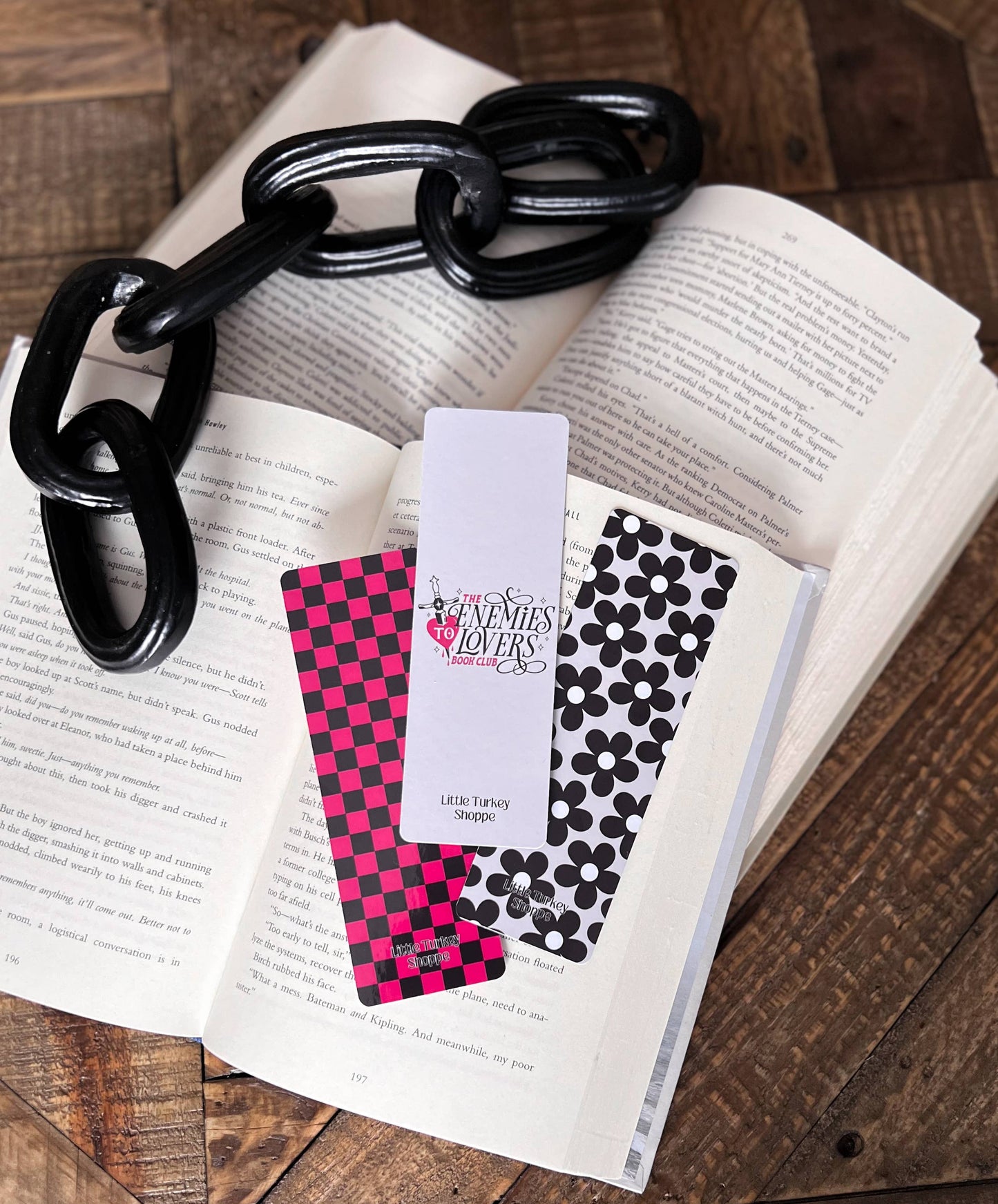 Enemies to Lovers Bookmark Set: Glossy - Laminated / Checker
