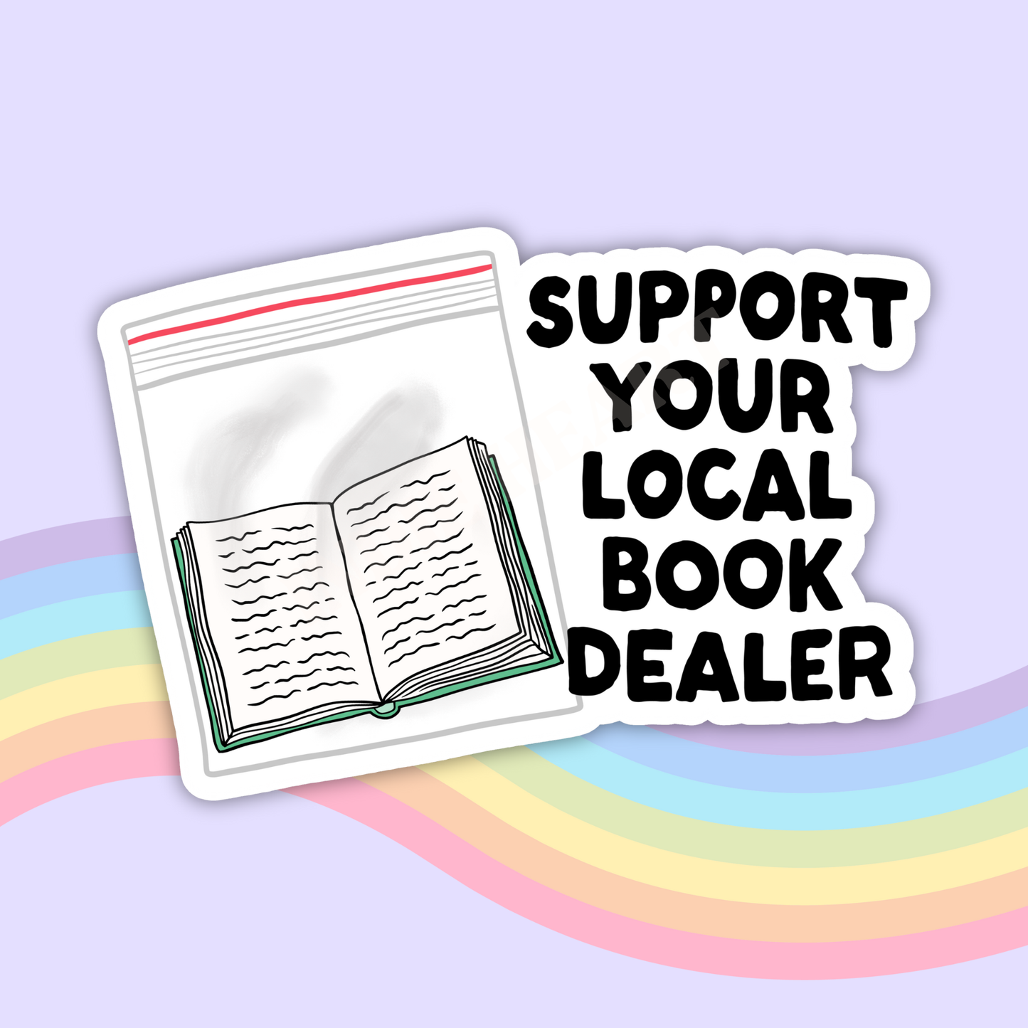 Support Your Local Book Dealer Sticker