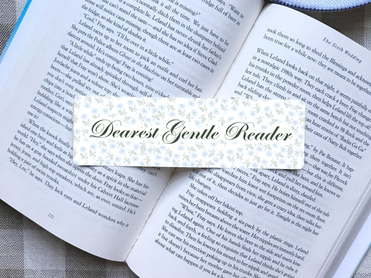 Dearest Gentle Reader Bridgerton Bookmark