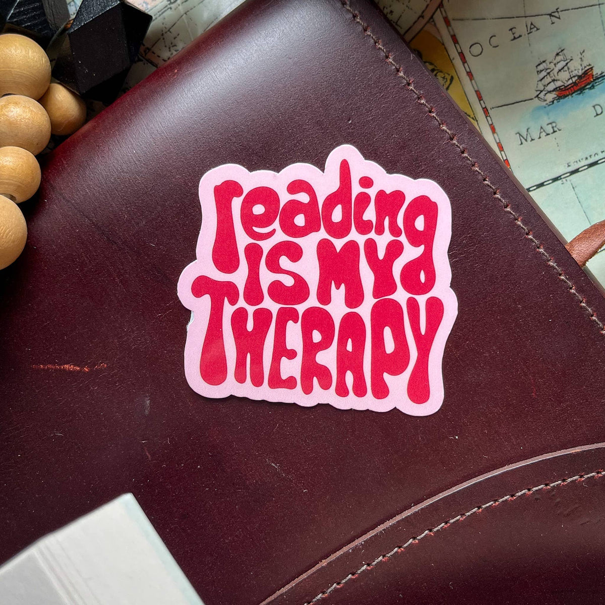 Retro Funny Bookish Sticker Romantasy Gift Kindle Sticker