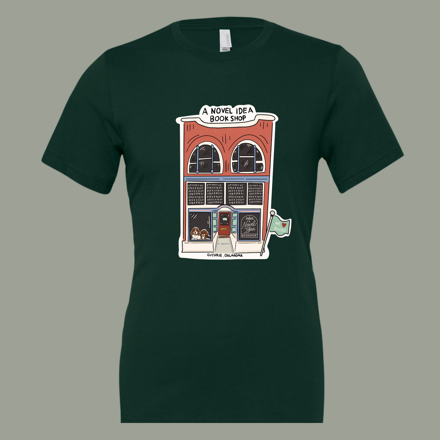 ANI Shop: Green Shopfront T-shirt