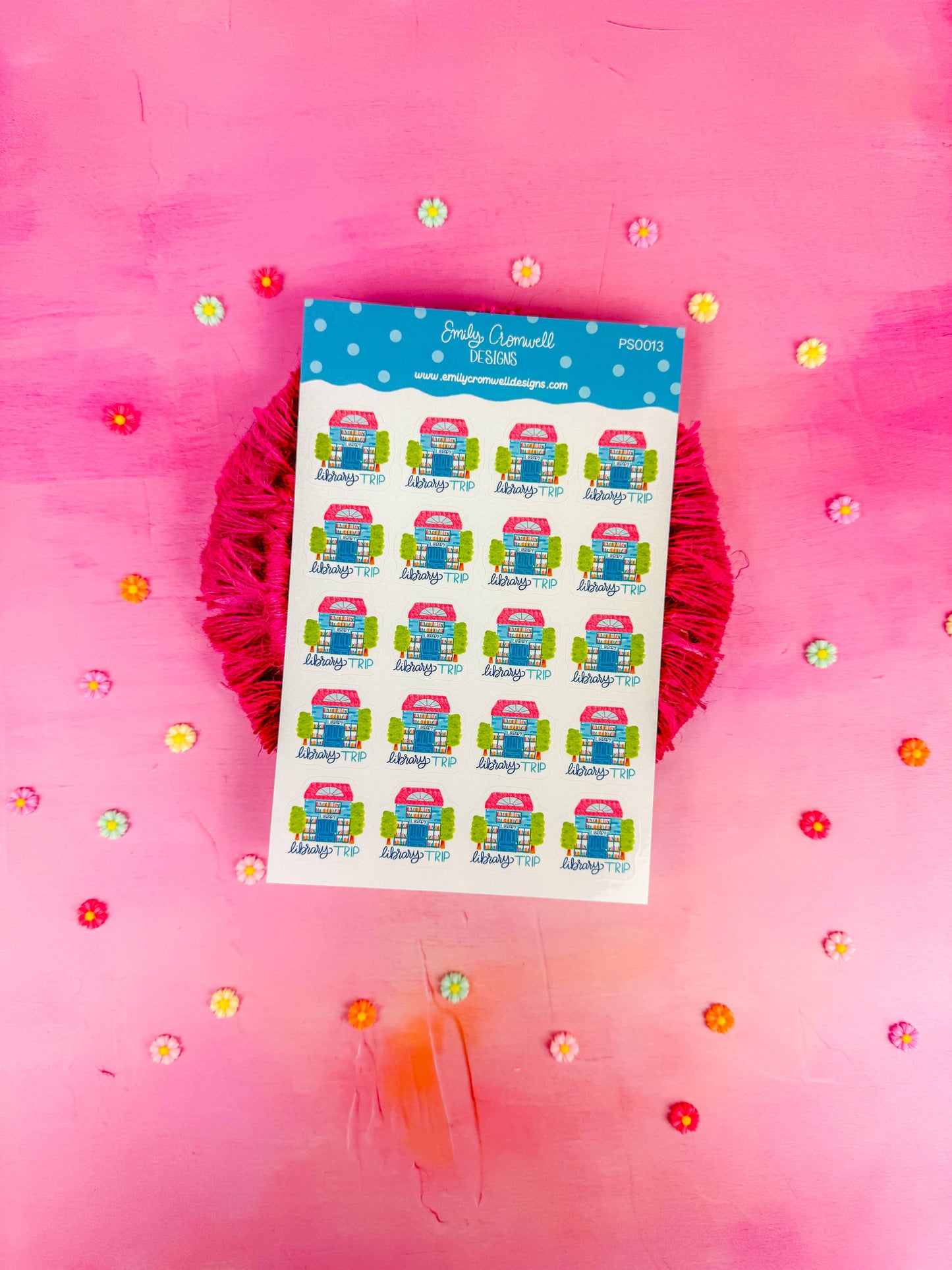 Library Trip Planner Stickers PS0013