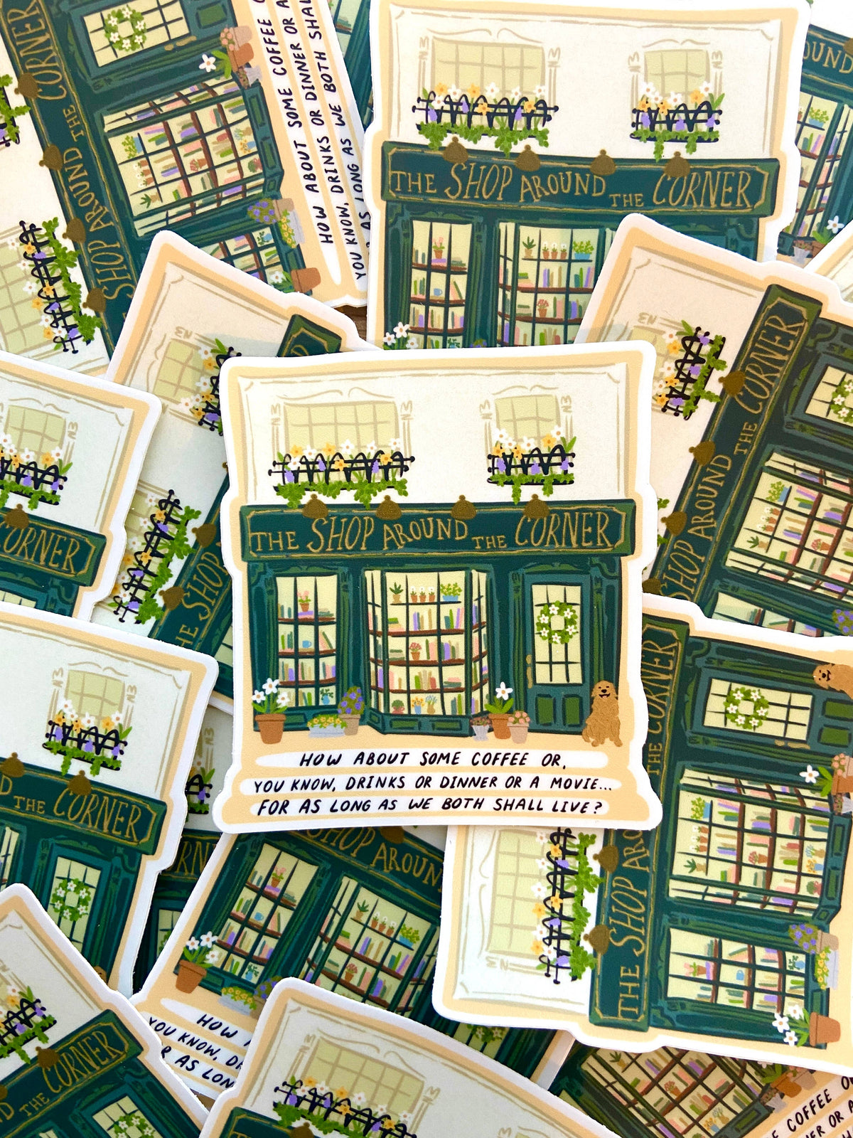 Spring Shop Around the Corner Sticker
