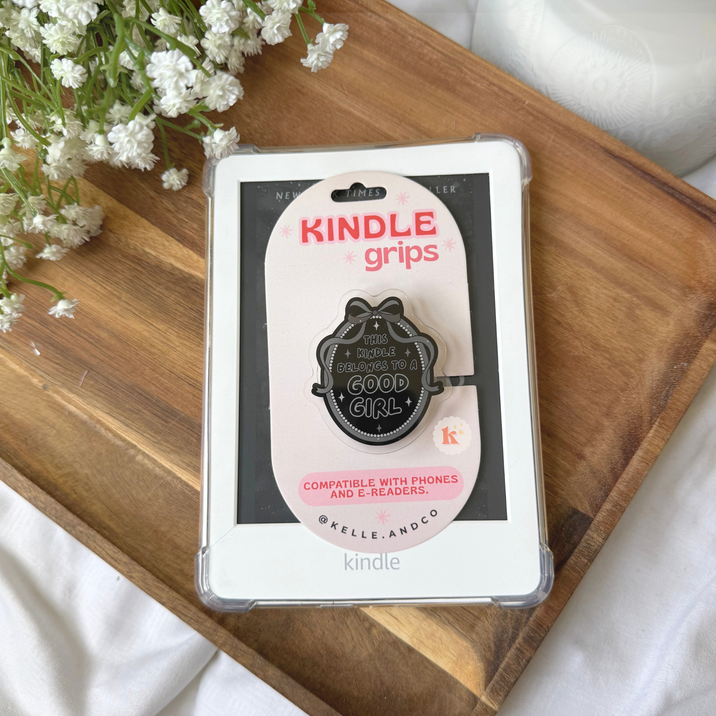 Good girl kindle grip | kindle accessories | kindle case: Regular Grip