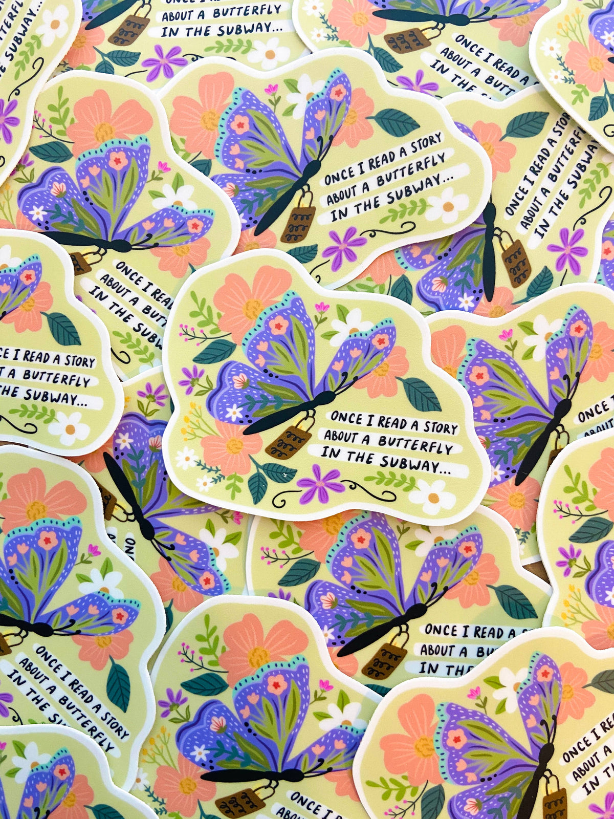 You've Got Mail Butterfly Sticker
