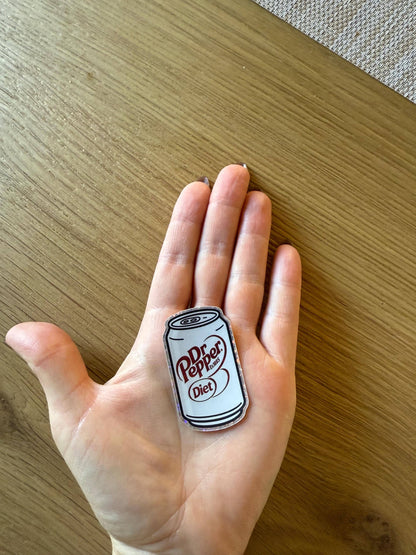 Mini Diet Dr Pepper Glitter Sticker for Water Bott