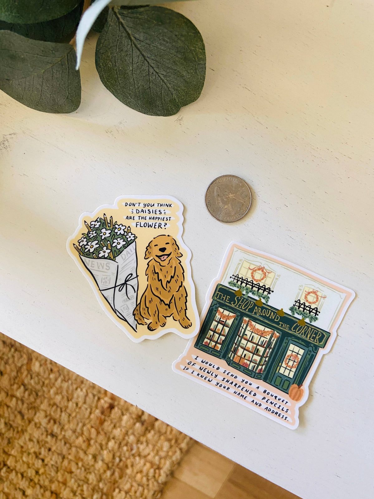 Fall Shop Around the Corner Sticker