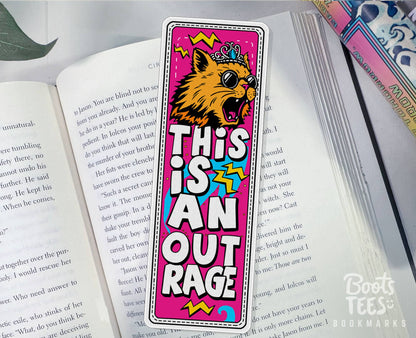 Dungeon Crawler Carl Bookmarks, 6" Princess Donut, Reading : This is an Outrage Bookmark
