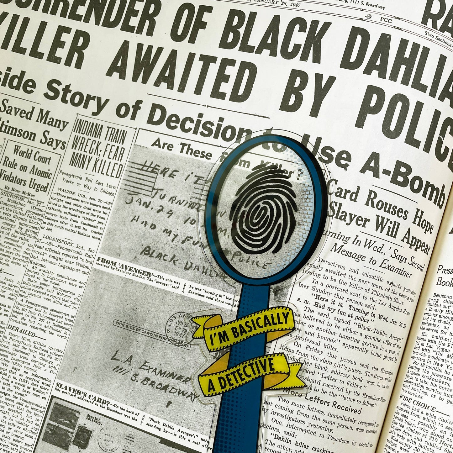 I'm Basically A Detective Bookmark