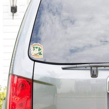 Support Your Animal Rescue High Quality Vinyl Sticker