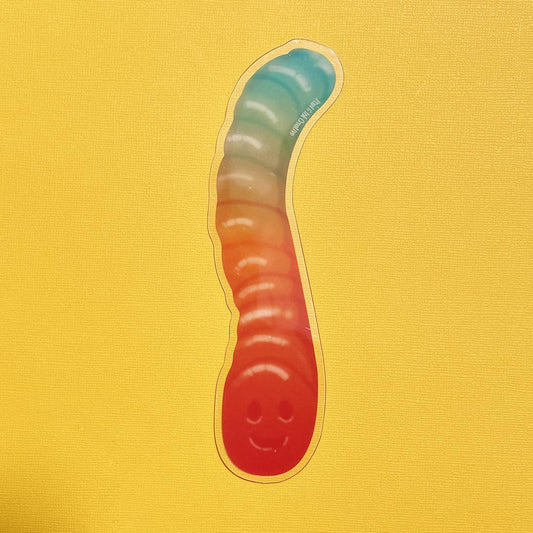 Gummy Worm Bookmark – A Sweet Treat for Your Shelves