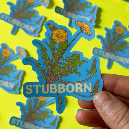 Stubborn Dandelions Vinyl Sticker