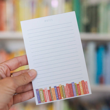 Stars Hollow Bookshelf 4x6 Notepad