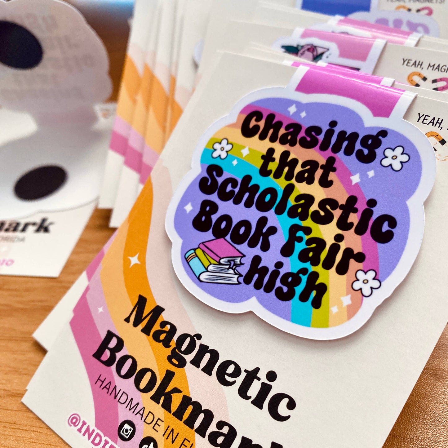 Berry Bookish Magnetic Bookmark 