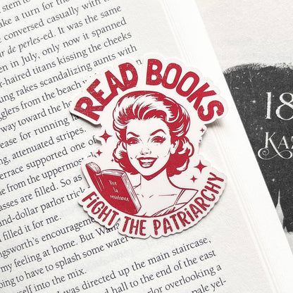 Retro Feminist Bookish Sticker Romantasy Gift Kindle Sticker