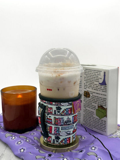 Romance Bookshelf Drink Sleeve: Small