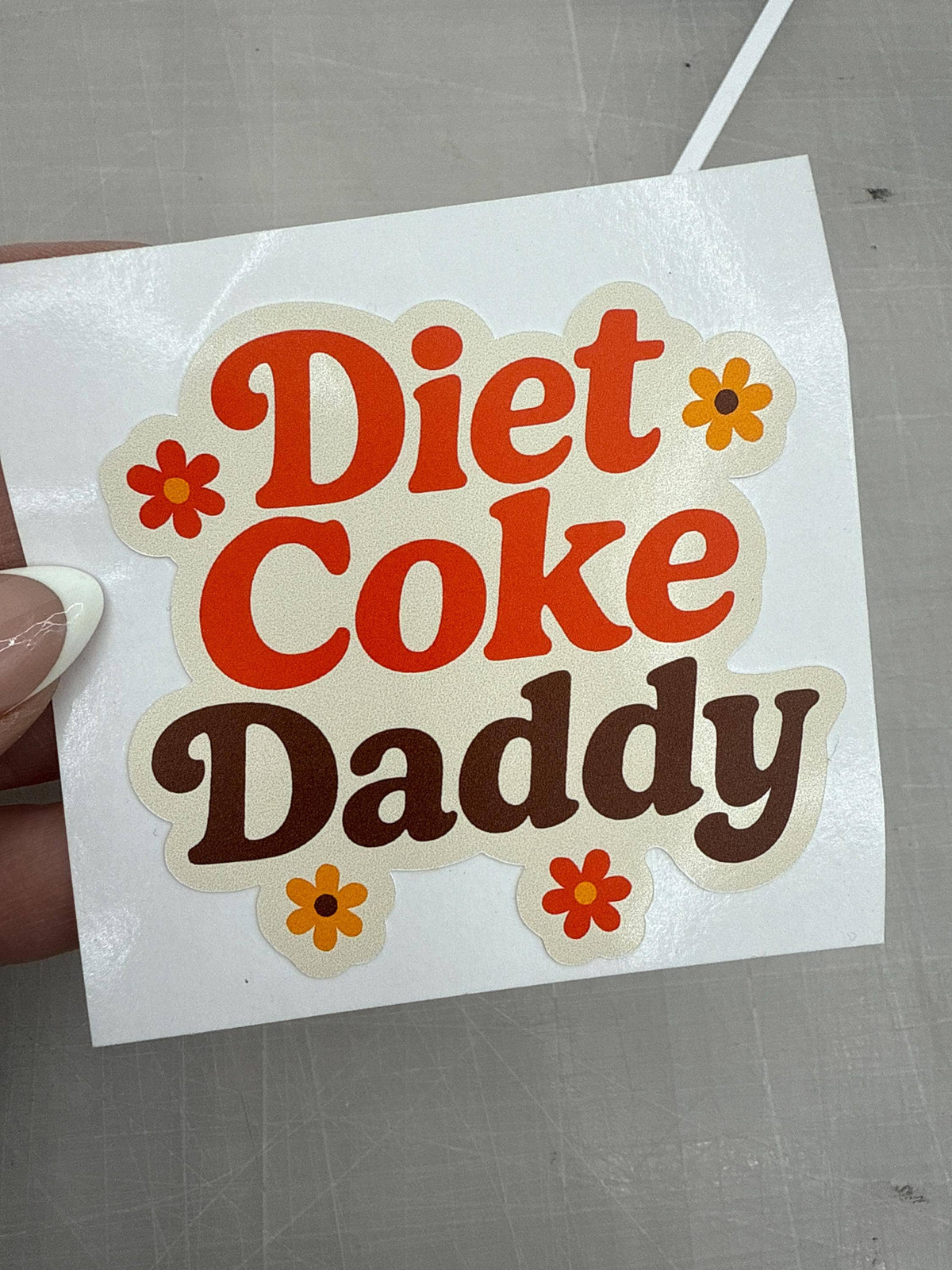 Diet Coke Daddy Vinyl Sticker - Waterproof Matte F