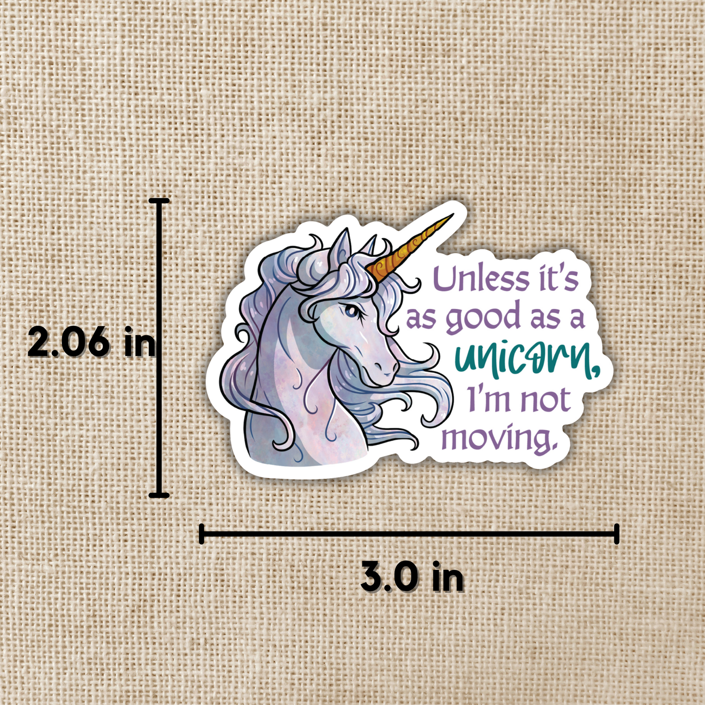 As Good as a Unicorn Sticker | The Spellshop
