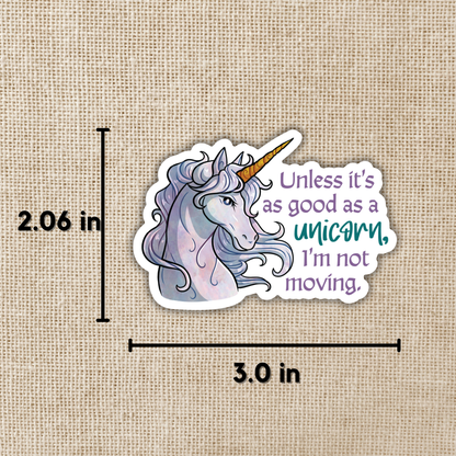 As Good as a Unicorn Sticker | The Spellshop