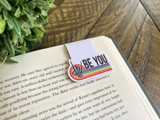Be You Rainbow Magnetic Bookmark