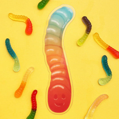 Gummy Worm Bookmark – A Sweet Treat for Your Shelves