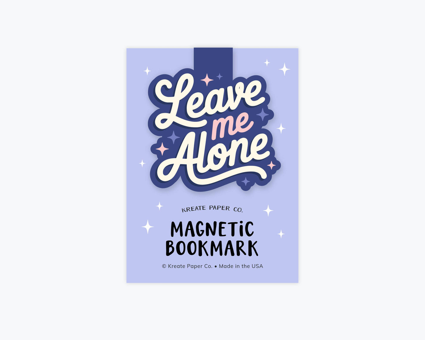 Magnetic Bookmarks, Antisocial Reading - Leave Me Alone: Clear Cello Sleeve