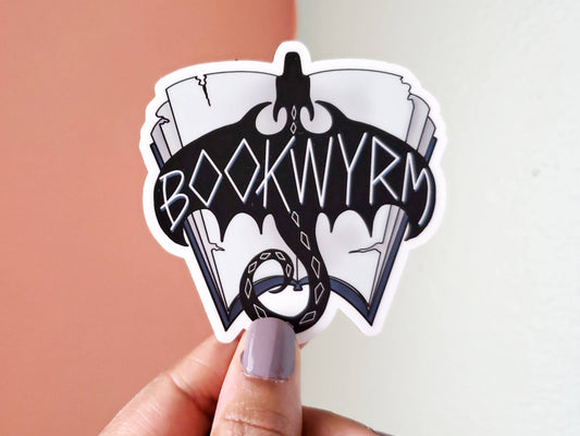 Bookwyrm Dragon Sticker