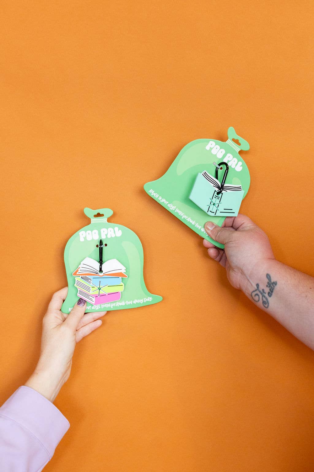 Pup Fiction Poo Pal – Book-Themed Dog Poop Bag Leash Holder