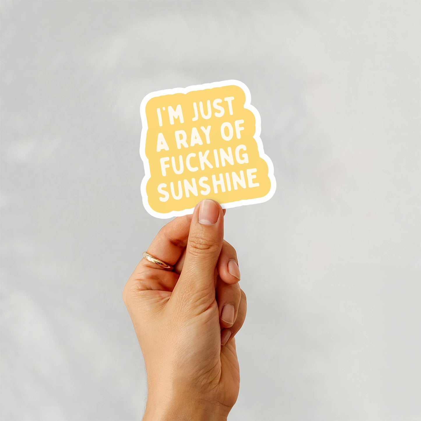 Funny Stickers, Swear Words - Ray of Fucking Sunshine