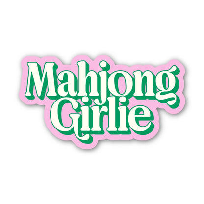 Mahjong Girlie Text Mahjong Sticker