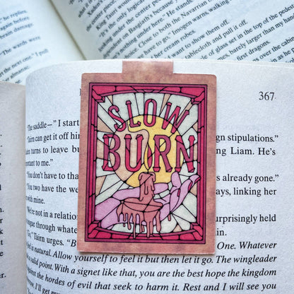 Book Tropes Slow Burn Magnetic Bookmark Book Lover Gift
