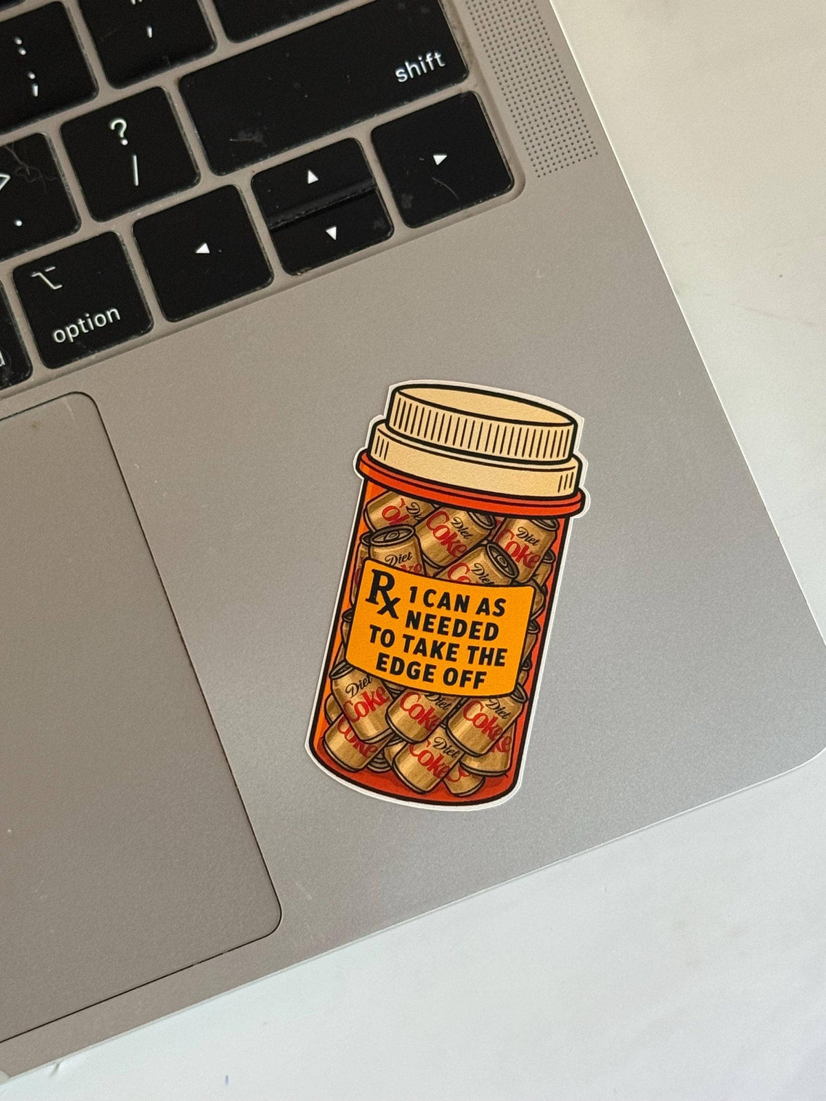Diet Coke Addict Sticker: Funny Matte Vinyl Decal: Small (2.3" tall)