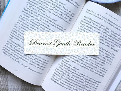 Dearest Gentle Reader Bridgerton Bookmark
