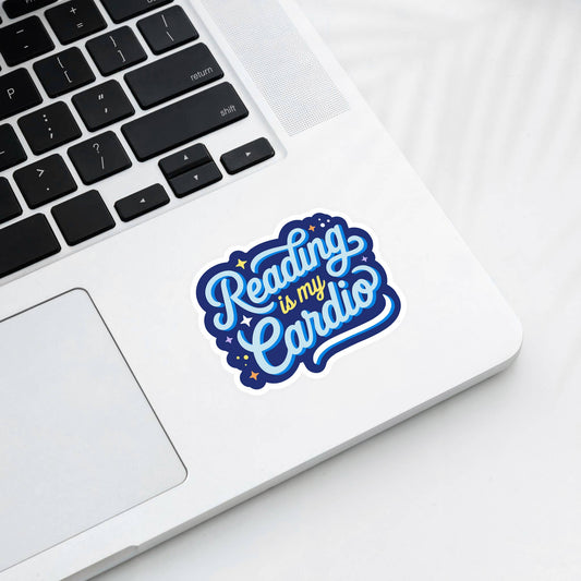 Bookish Stickers, Cute Sticker - Reading is my Cardio