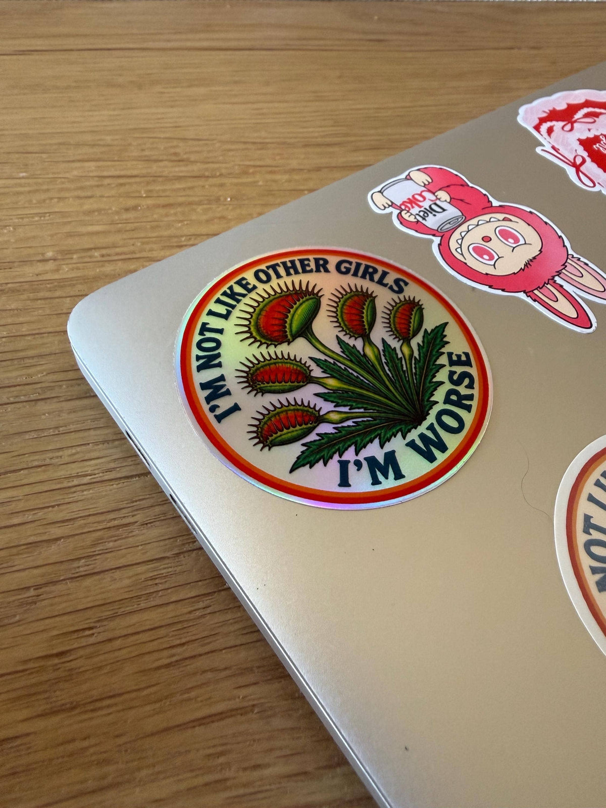 Not Like Other Girls Sticker, Venus Fly Trap: Oval / vinyl