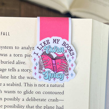 Extra Spicy Books Magnetic Bookmark: Red/Pink