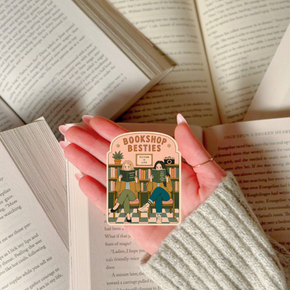 Bookshop Besties Sticker, Book Lover Friendship Reading Club