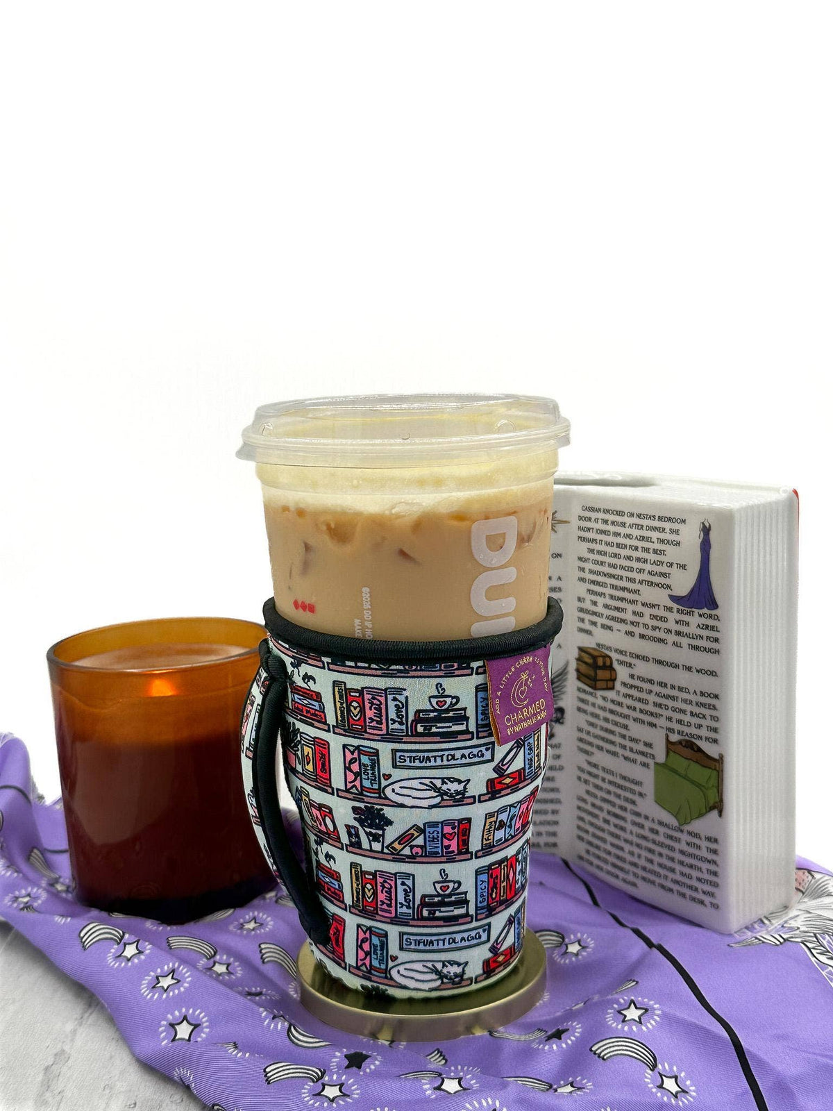 Romance Bookshelf Drink Sleeve: Medium