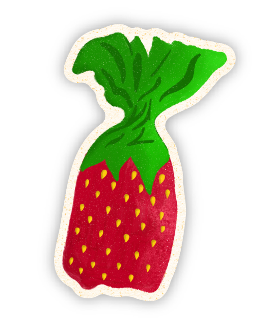 Strawberry Candy Sticker