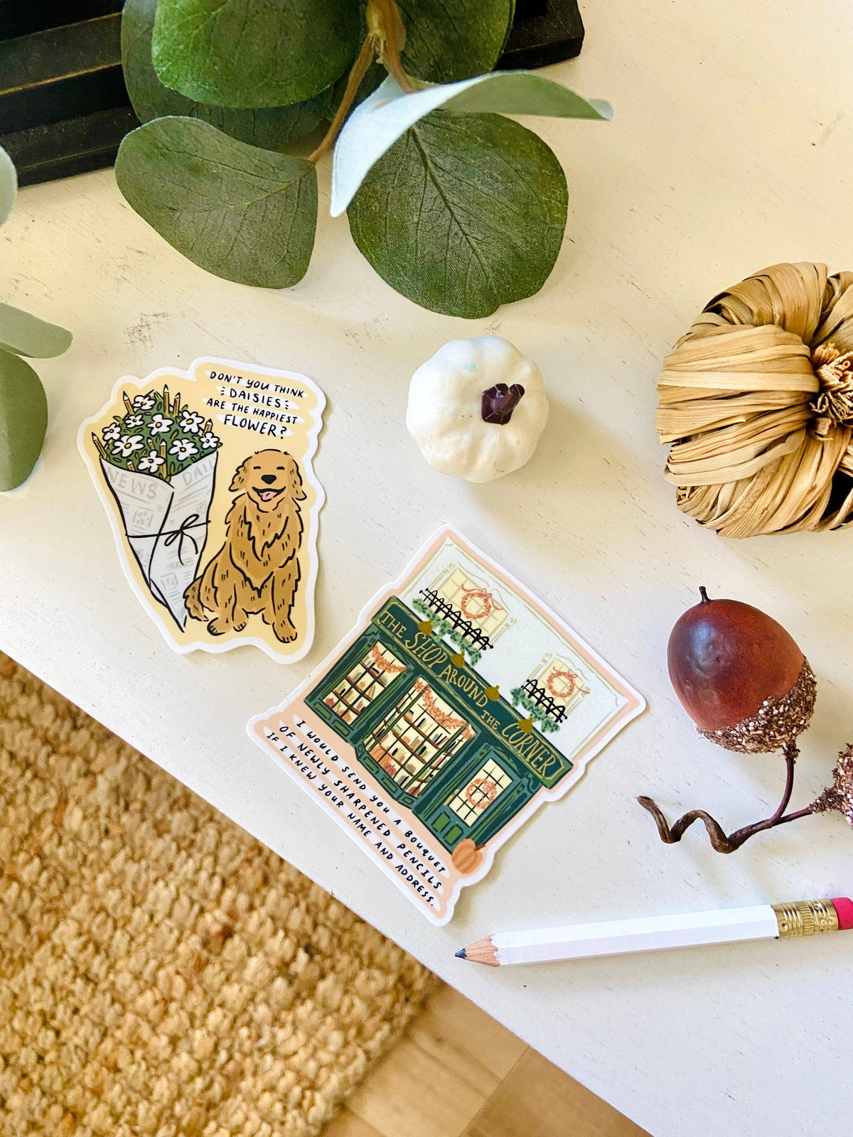 Fall Shop Around the Corner Sticker