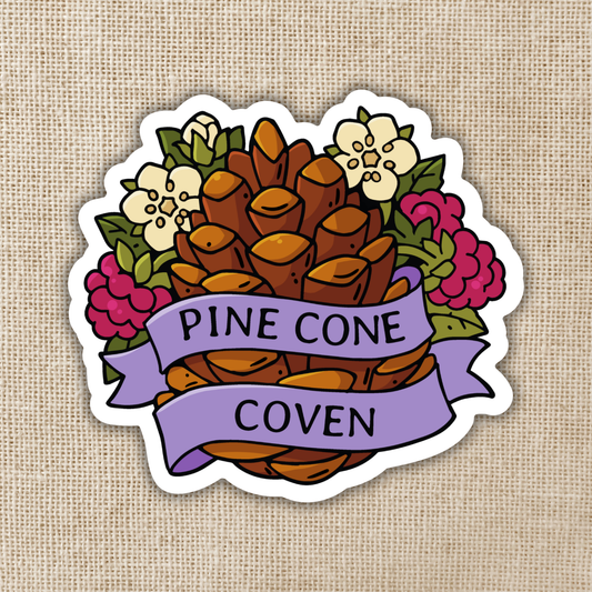 The Pine Cone Coven Sticker | The Spellshop
