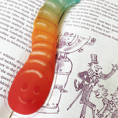 Gummy Worm Bookmark – A Sweet Treat for Your Shelves