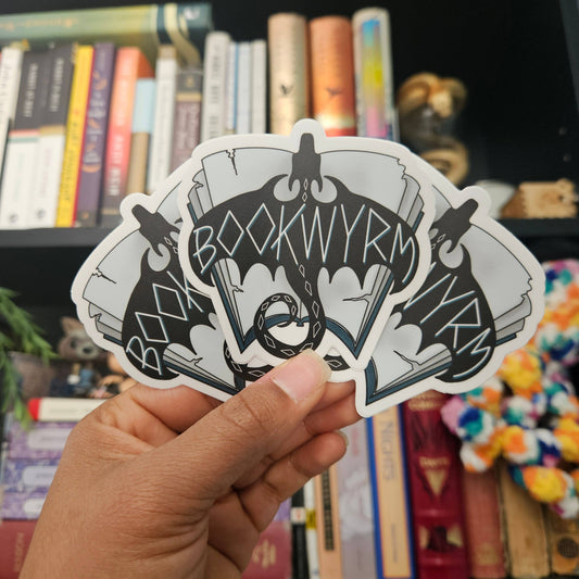 Bookwyrm Dragon Sticker