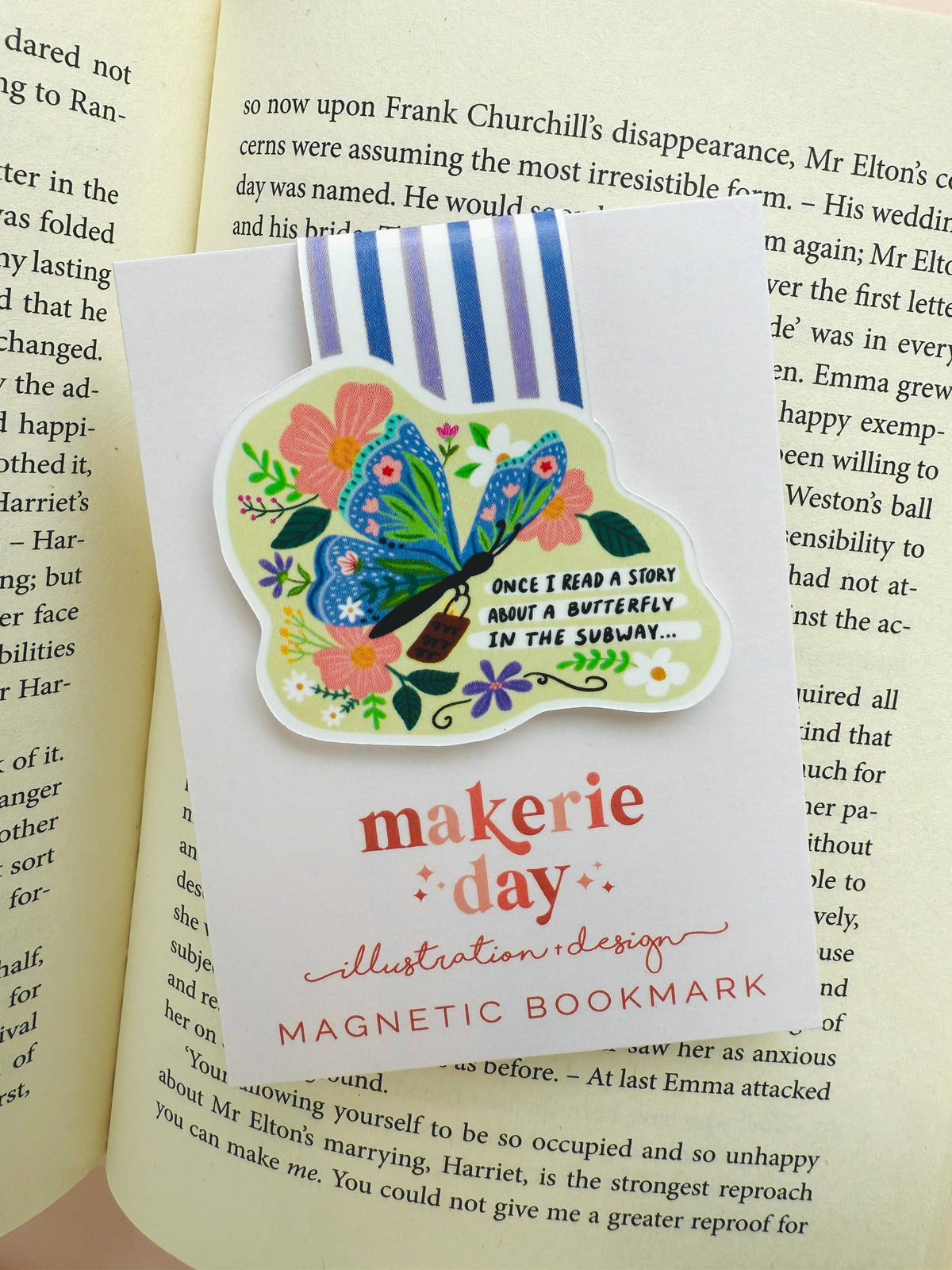 You've Got Mail Butterfly Bookmark