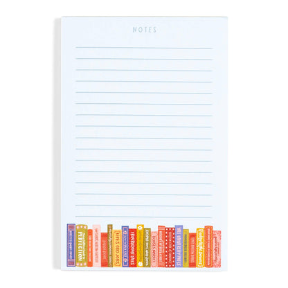 Stars Hollow Bookshelf 4x6 Notepad