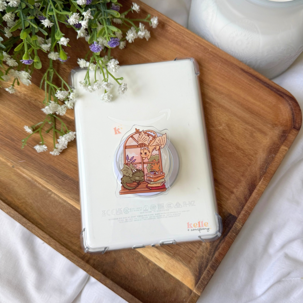 Dragon book kindle grip | kindle accessories | kindle case: Regular Grip