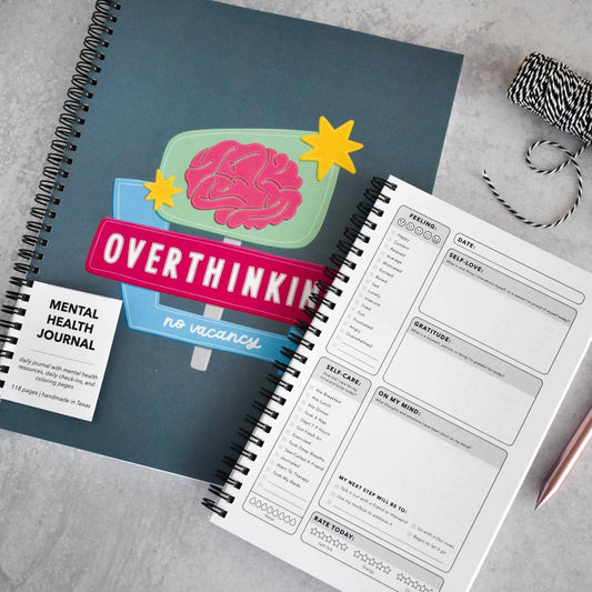 Overthinking Mental Health Journal: Small (5.5x8.5")